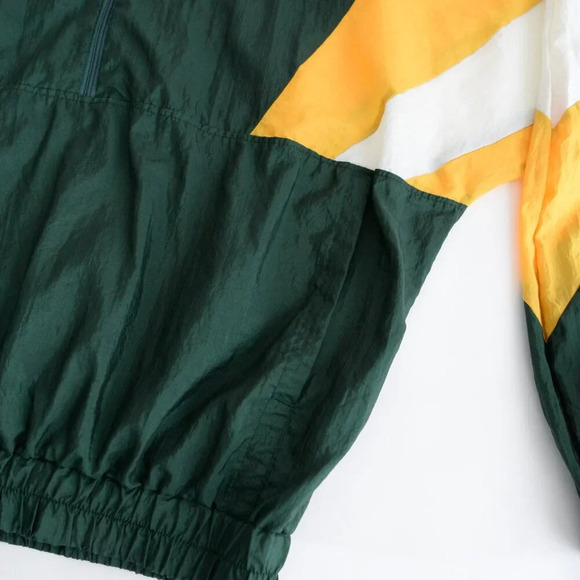 VTG Zacc Sportswear Green And Yellow Half Zip 96' World Championship Windbreaker - Picture 9 of 12